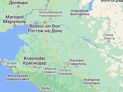 Map showing location of Belaya Glina (46.07802, 40.86651)
