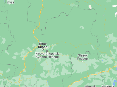 Map showing location of Belaya Kholunitsa (58.84, 50.85278)