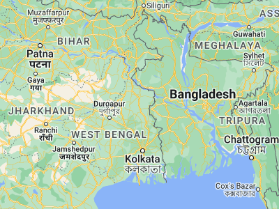 Map showing location of Beldānga (23.93333, 88.25)