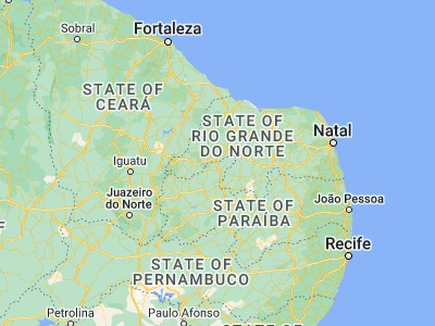 Map showing location of Belém do Brejo do Cruz (-6.18861, -37.53583)