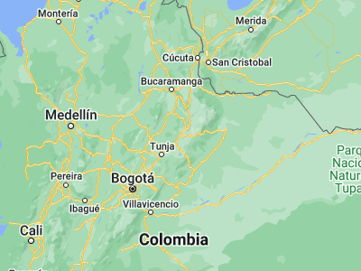 Map showing location of Belén (5.98892, -72.91254)