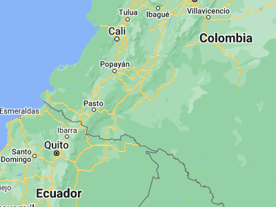 Map showing location of Belén de los Andaquíes (1.41828, -75.87754)