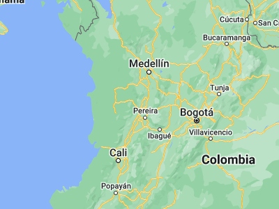 Map showing location of Belén de Umbría (5.20088, -75.86865)