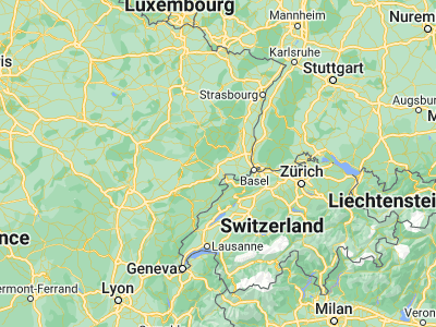 Map showing location of Belfort (47.63333, 6.86667)