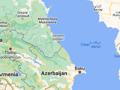 Map showing location of Belidzhi (41.89184, 48.41247)