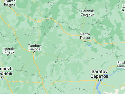 Map showing location of Belinskiy (52.96474, 43.41647)