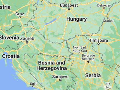 Map showing location of Belišće (45.68028, 18.40583)