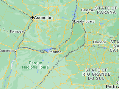 Map showing location of Bella Vista (-27.05, -55.55)