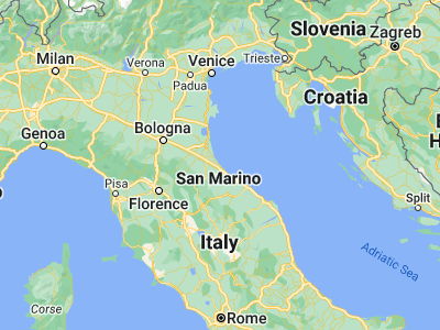 Map showing location of Bellaria-Igea Marina (44.14212, 12.47)