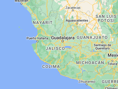 Map showing location of Bellavista (20.43408, -103.63742)