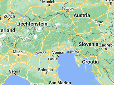 Map showing location of Belluno (46.145, 12.22139)
