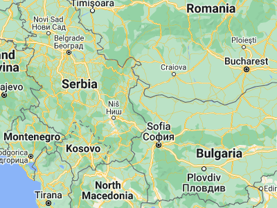 Map showing location of Belogradchik (43.62722, 22.68361)