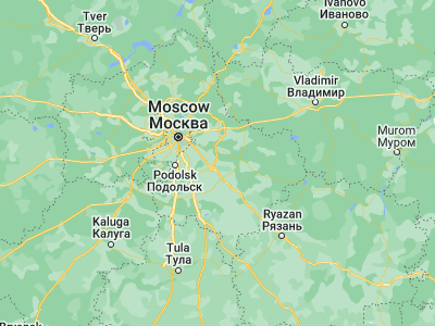 Map showing location of Beloozërskiy (55.45978, 38.44358)