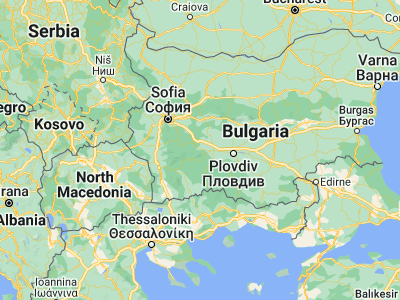 Map showing location of Belovo (42.21667, 24.01667)