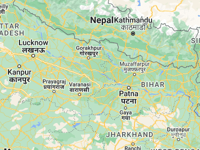 Map showing location of Belthara (26.12747, 83.89078)