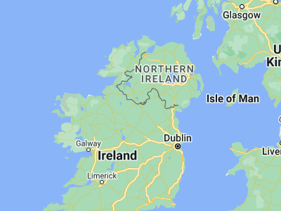 Map showing location of Belturbet (54.1, -7.45)