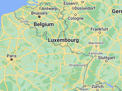 Map showing location of Belvaux (49.51278, 5.92944)