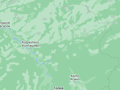 Map showing location of Belyy Yar (58.44472, 85.0425)