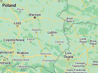 Map showing location of Bełżyce (51.17415, 22.28027)