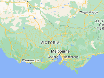Map showing location of Bendigo (-36.75818, 144.28024)