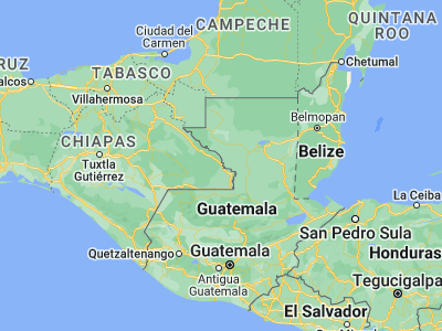 Map showing location of Benemérito de las Américas (16.51513, -90.65442)