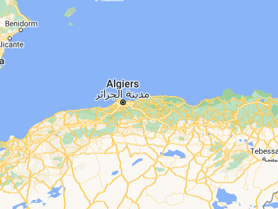 Map showing location of Beni Amrane (36.66774, 3.59115)