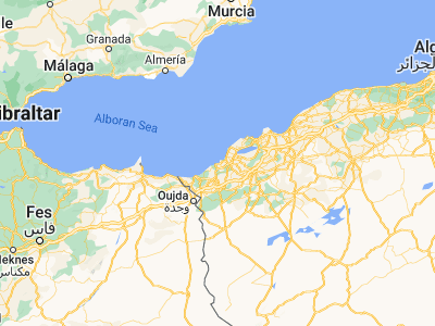 Map showing location of Beni Saf (35.30099, -1.38226)