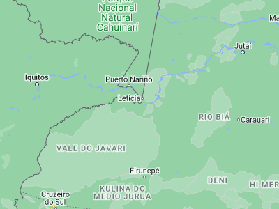 Map showing location of Benjamin Constant (-4.38306, -70.03111)