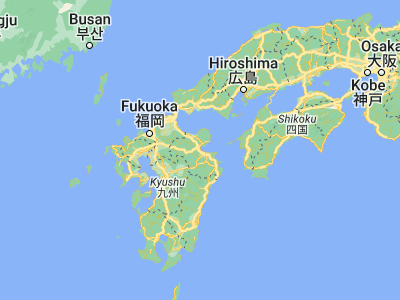 Map showing location of Beppu (33.27361, 131.49194)