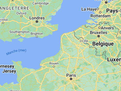 Map showing location of Berck (50.4, 1.6)