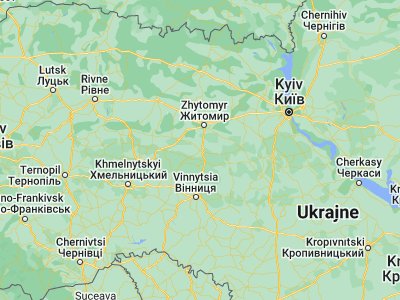 Map showing location of Berdychiv (49.89928, 28.60235)