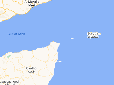 Map showing location of Bereeda (11.87037, 51.05795)