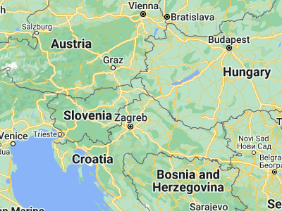 Map showing location of Beretinec (46.25, 16.3)