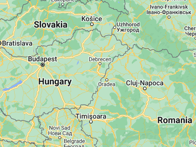 Map showing location of Berettyóújfalu (47.21667, 21.55)
