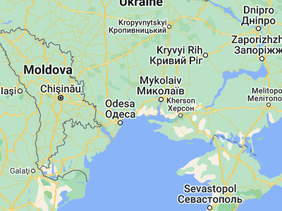 Map showing location of Berezanka (46.85262, 31.38802)
