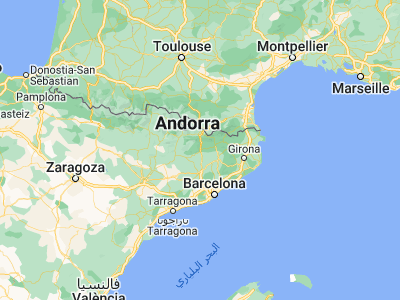 Map showing location of Berga (42.10429, 1.84628)