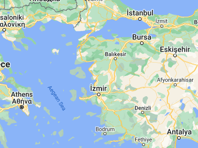 Map showing location of Bergama (39.12074, 27.18052)