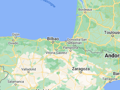 Map showing location of Bergara (43.1151, -2.4175)