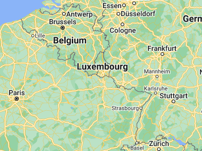 Map showing location of Bergem (49.525, 6.04222)