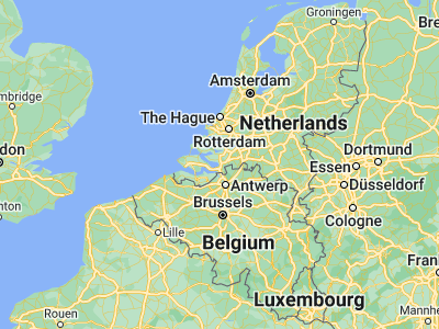 Map showing location of Bergen op Zoom (51.495, 4.29167)