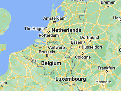 Map showing location of Bergeijk (51.31917, 5.35833)