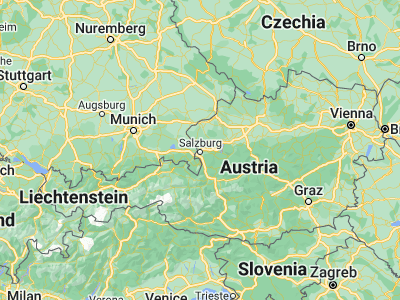 Map showing location of Bergheim (47.83333, 13.03333)