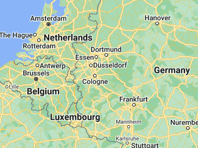 Map showing location of Bergisch Gladbach (50.9856, 7.13298)