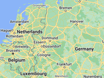Map showing location of Bergkamen (51.61633, 7.64451)