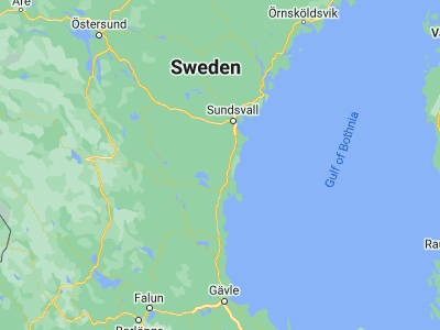 Map showing location of Bergsjö (61.98253, 17.06368)