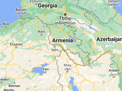 Map showing location of Berkanush (39.97726, 44.51394)