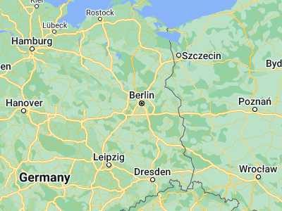 Map showing location of Berlin Tempelhof (52.47693, 13.41027)