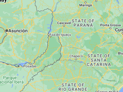 Map showing location of Bernardo de Irigoyen (-26.2552, -53.64581)