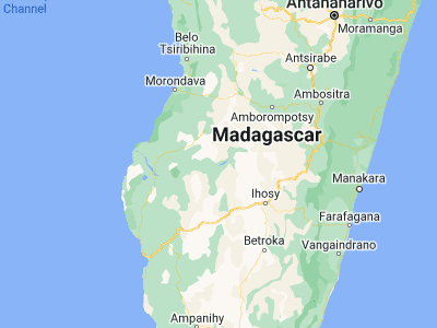 Map showing location of Beroroha (-21.66667, 45.16667)