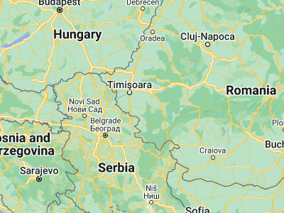 Map showing location of Berzovia (45.42611, 21.62806)